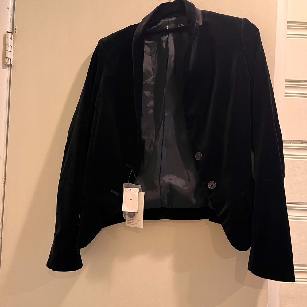 NWT Limited Edition Velvet Blazer